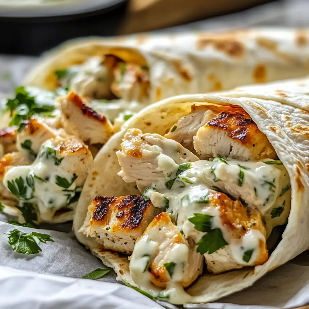 Easy Chicken Ranch Wraps