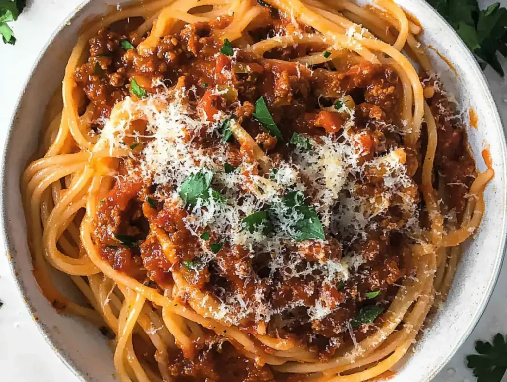 beef bolognese pasta recipe