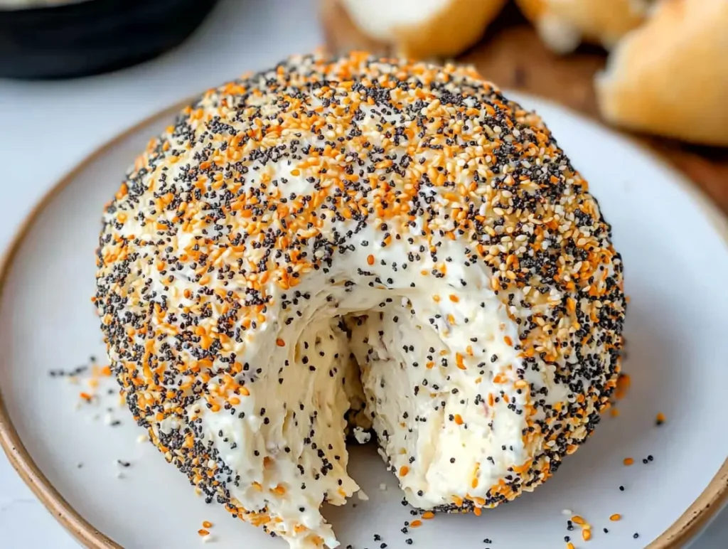 everything bagel cheese ball