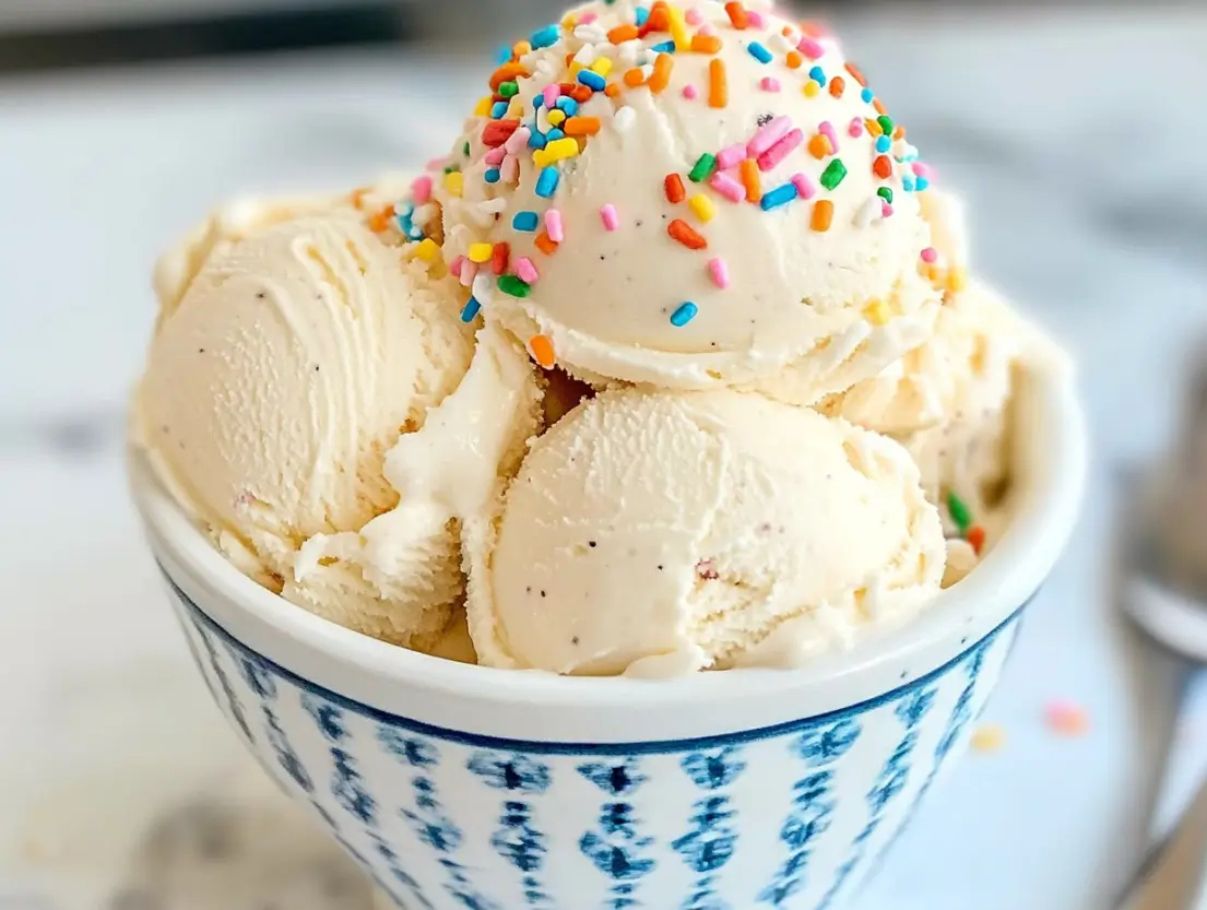 no churn vanilla ice cream