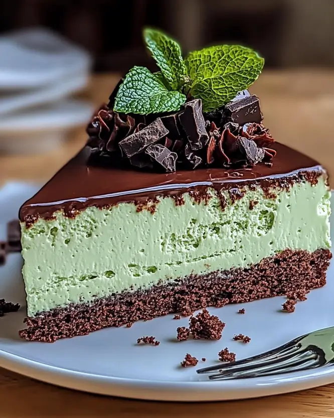 Mint Chocolate Cheesecake Cake recipe