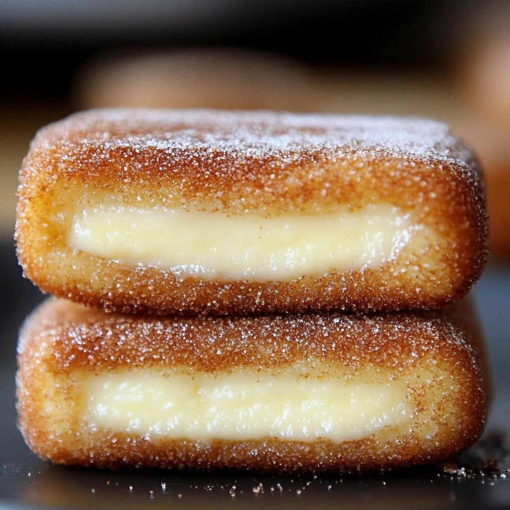 Delicious Churro Cheesecake topped with cinnamon sugar and caramel drizzle.