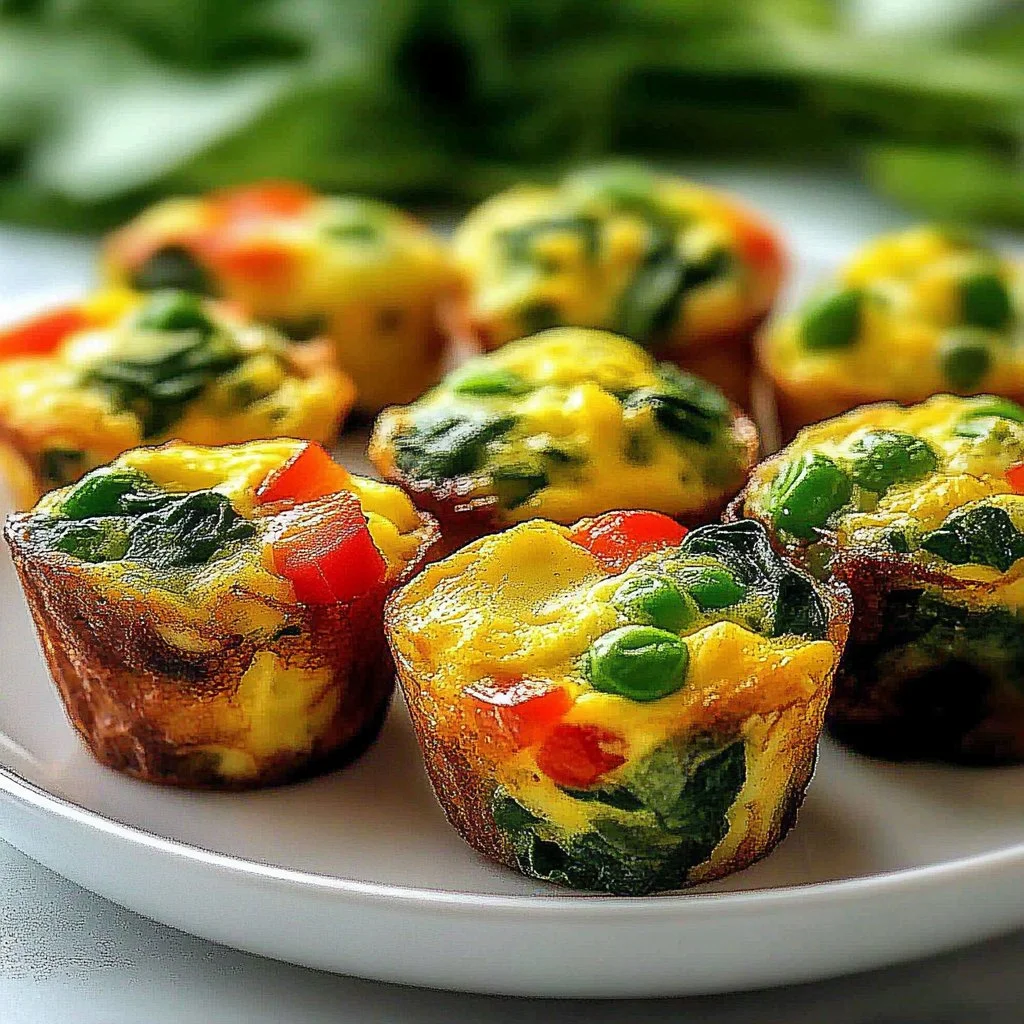 Savory cottage cheese breakfast muffins baked to perfection