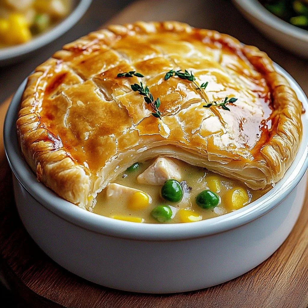 Delicious Crock-Pot Chicken Pot Pie with flaky crust and savory filling