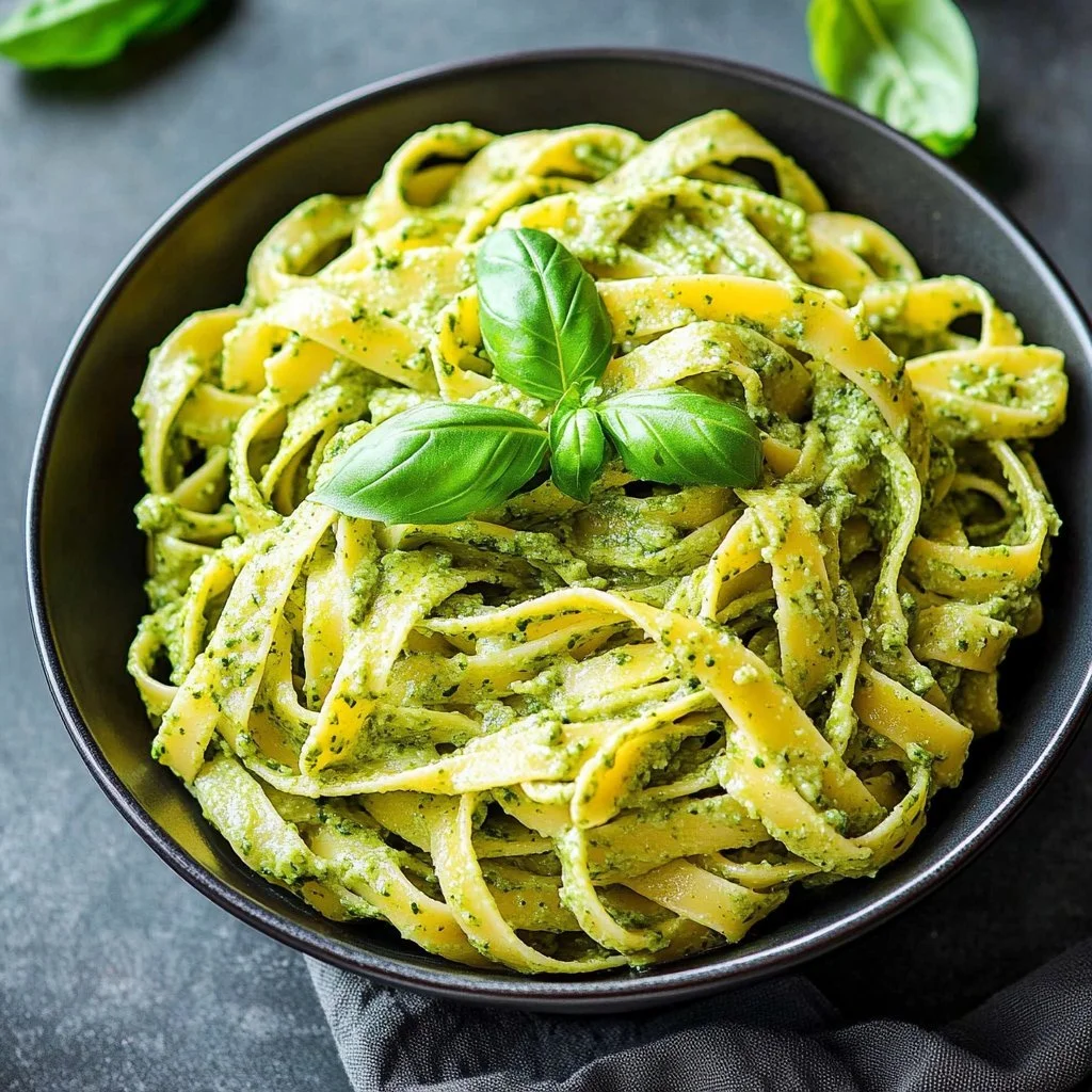 Delicious homemade spinach pasta sauce ready in 10 minutes