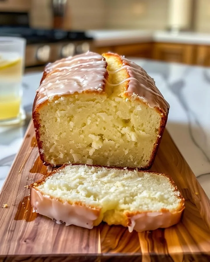Homemade lemon loaf that's better than Starbucks with a moist texture and zesty flavor.