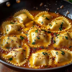 Delicious Cajun Sausage Ravioli Pasta with bold flavors
