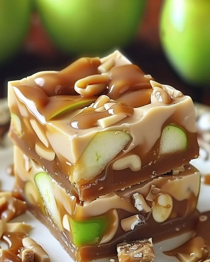 Delicious Caramel Apple Fudge Delight with caramel and apple flavors