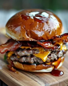 Delicious Crack Burgers served with fresh toppings and sides