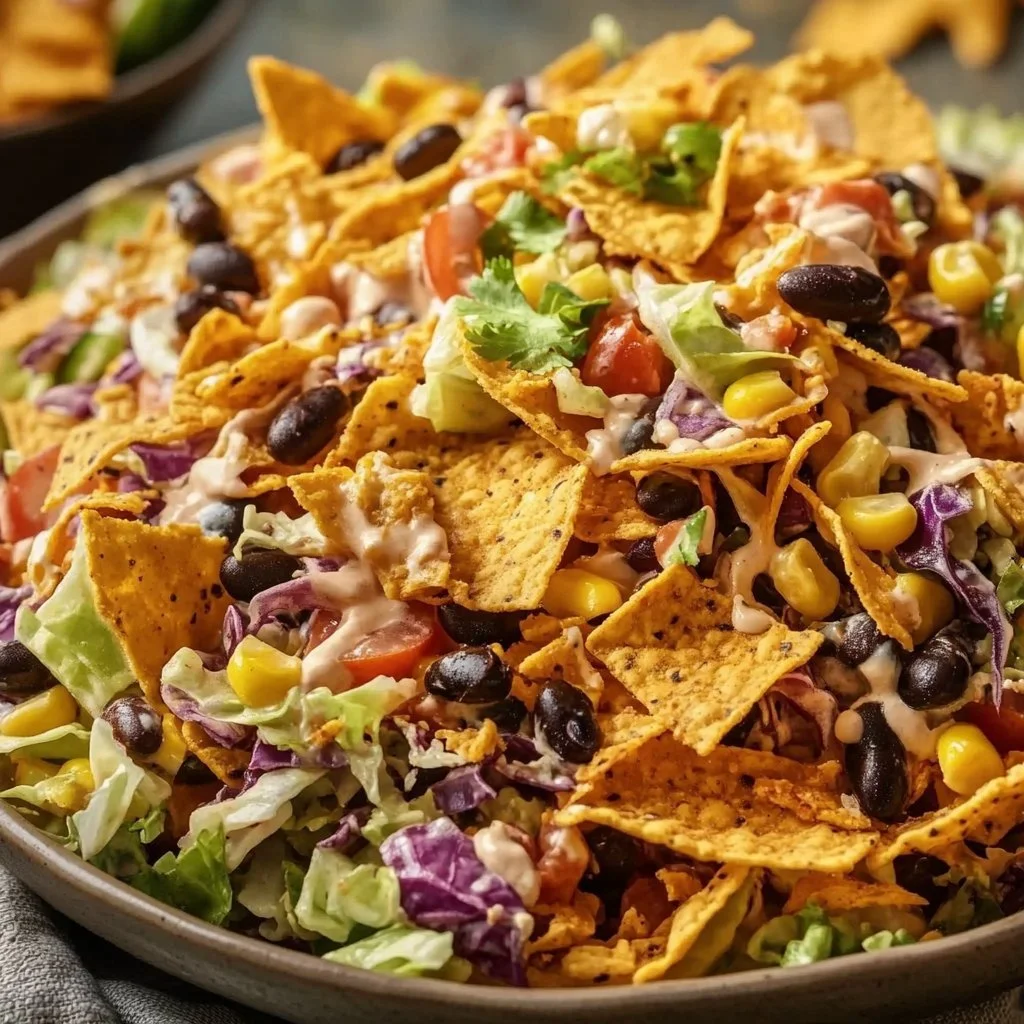 Delicious crunchy cabbage and black bean salad in a bowl