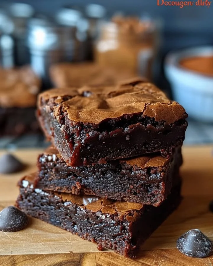 Decadent Dr. Pepper brownies with fudgy texture and rich flavor