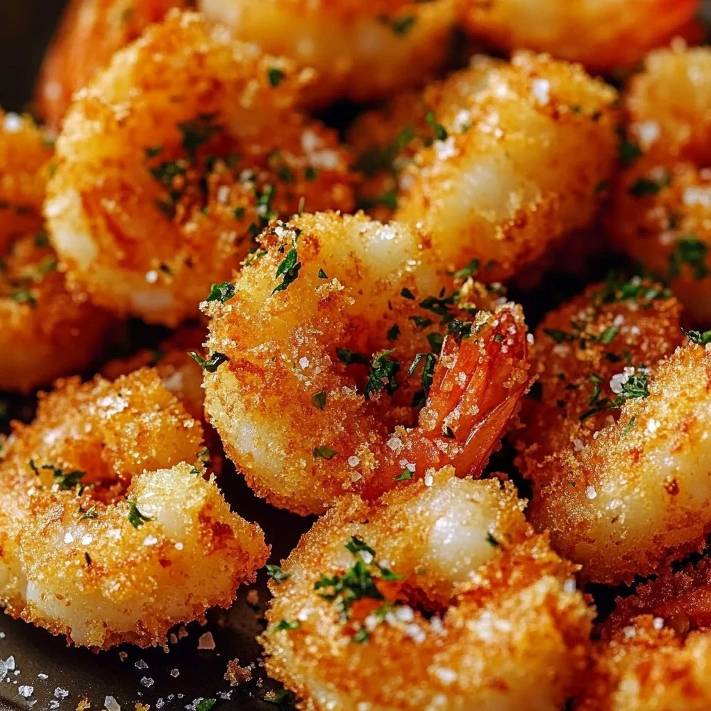 Crispy and golden popcorn shrimp served with dipping sauce