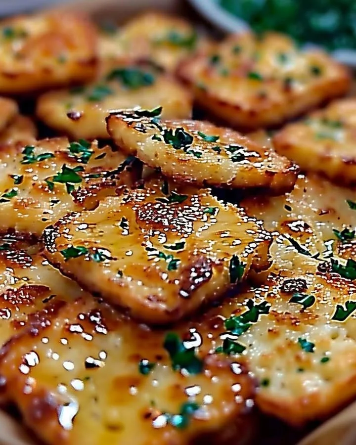 Crunchy Garlic Bread Ritz Bits recipe with rich garlic flavor and buttery goodness.