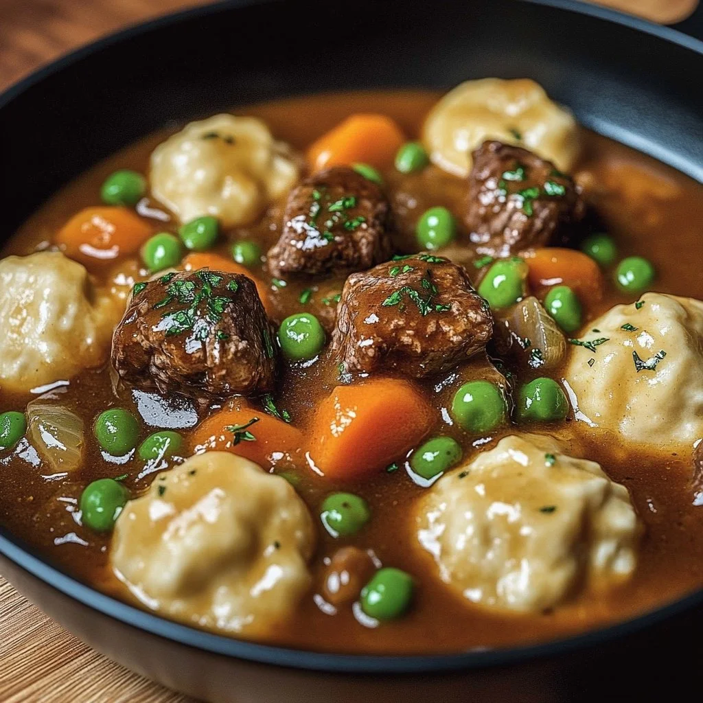 A plate of ground beef dumplings served with sauce and vegetables.