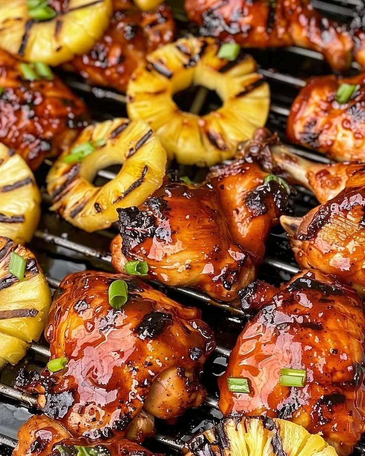 Grilled Huli Huli Chicken with a sweet and savory glaze