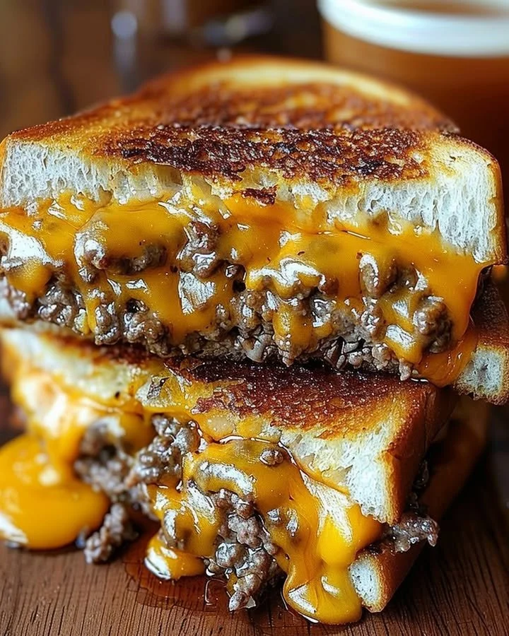 Ultimate Patty Melt with Secret Sauce served with crispy fries